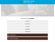 Tablet Screenshot of executivelodging.com